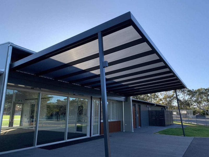 Hewett Oval Community Centre Glazed Polycarbonate Roof
