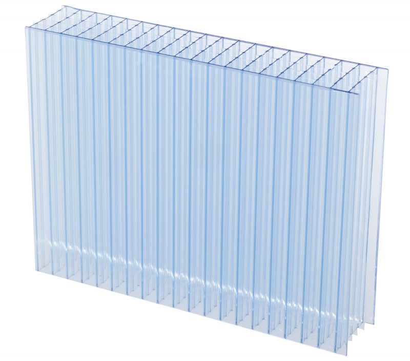 Blue Twin Wall Polycarbonate Panel