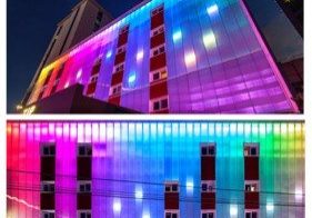 Danpatherm LED Tall Building facades Illuminated walls, rethinking light  at night