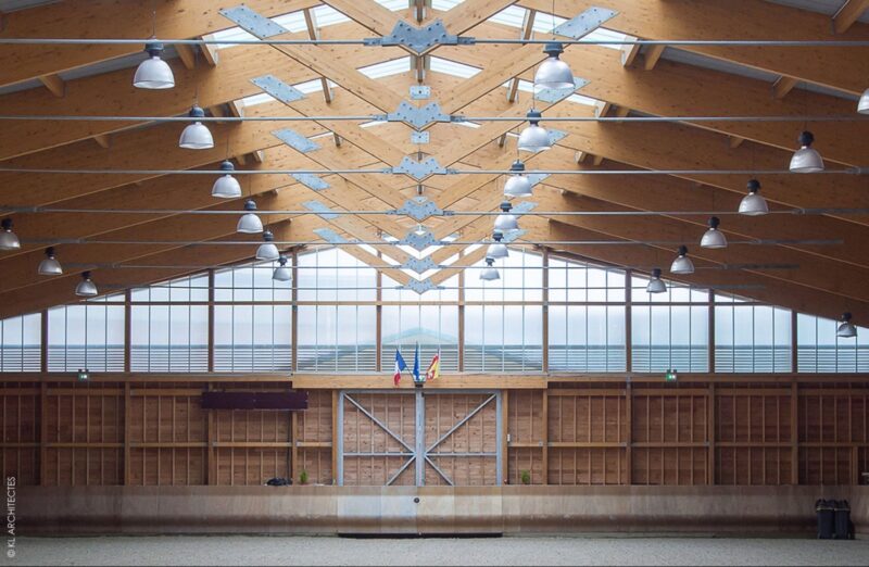 Equestrian Centre Installed Danpatherm K7 Facade